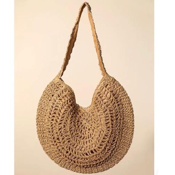 🎀STRAW Woven Round Handbag - Picture 2 of 6